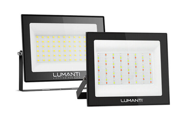 Refletor Start Led 100w 3000k Autovolt 8000 Lumens