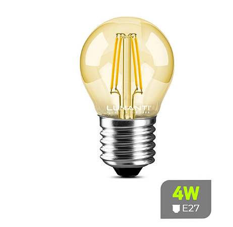 Lampada Vintage Globo G45 Led Filamento 4w 2400k