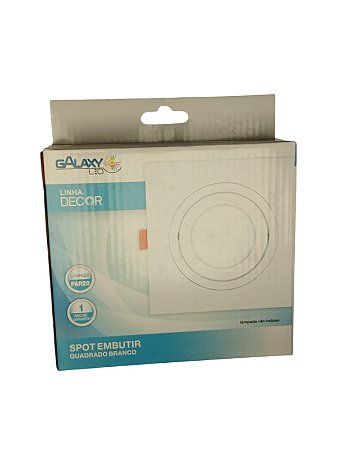 Spot Embutir Quadrado Branco para Lampada Par20