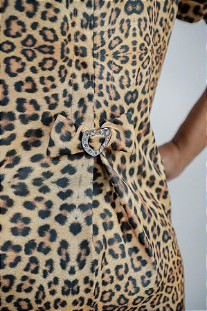 Jaleco Manga Curta | Animal Print