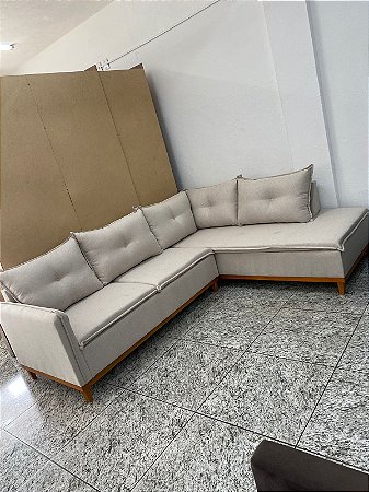 SOFA DE CANTO MALIBU TECIDO LINHO