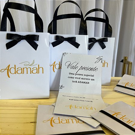 10 Sacolinhas + 10 Cartões Personalizados para Clinica de Estética Vale Procedimentos