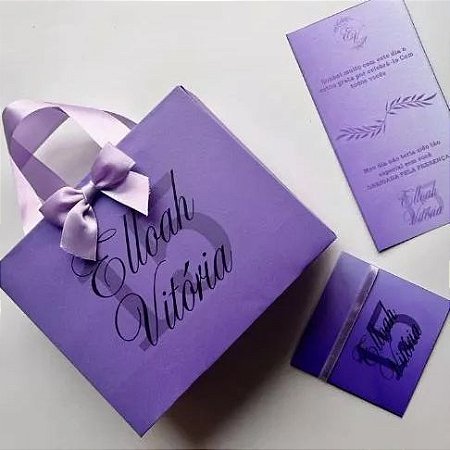 Lembrancinhas 15 Anos – 15 Sacolas com Cartão Personalizado para Aniversário