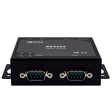 Serial Server Ethernet p/ 2 Portas Seriais RS-232/422/485 com conectores DB9