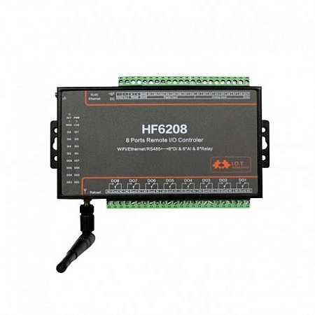 Controlador remoto para 8 portas I/O