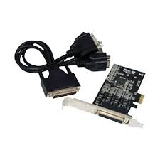 Placa PCIe 4 seriais RS422/485 (DB9M) Full 120mm + Slim 80mm