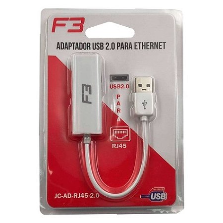 CONVERSOR USB PARA RJ 45 10/100 Mbps(RABICHO)
