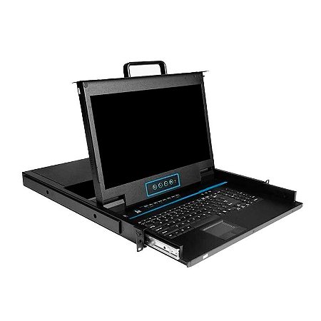 GAVETA TFT 17” COM KVM 08 PORTAS VGA