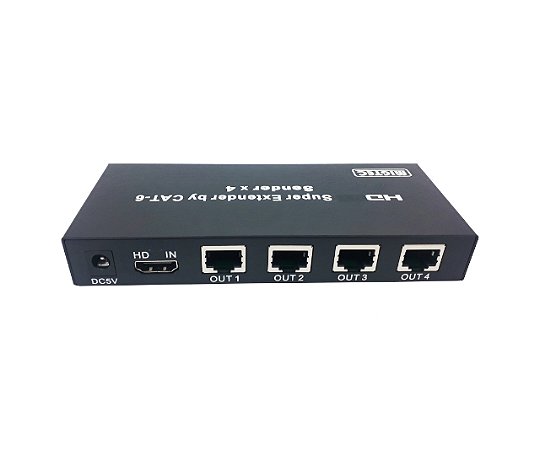 extensor hdmi 60 mts com função splitter 1x 4