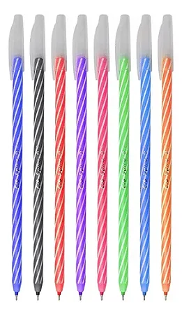 Kit Canetas Spiro Coloridas (8und)