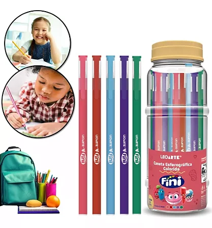 Kit Canetas Esferográficas 0.7 FINI (5und)