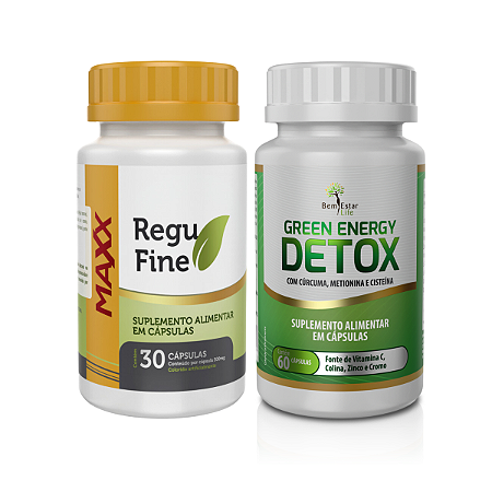 Regu Fine Maxx Termogênico + Green Energy Detox