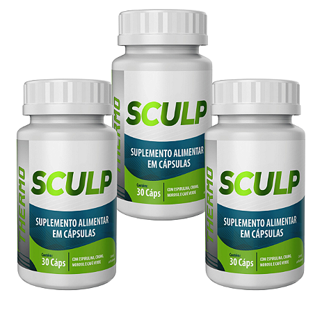 3 Sculp Thermo- 30 Caps- Bem Estar Life