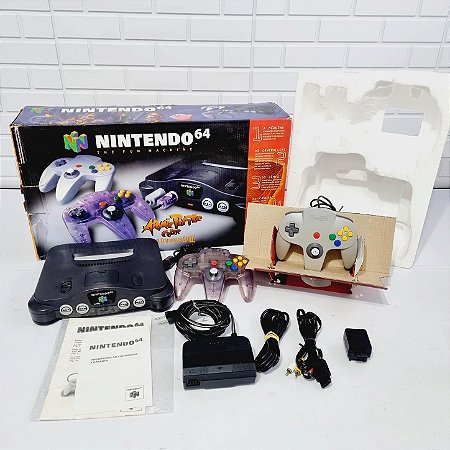 304- Console Nintendo 64 Atomic Purple longbox