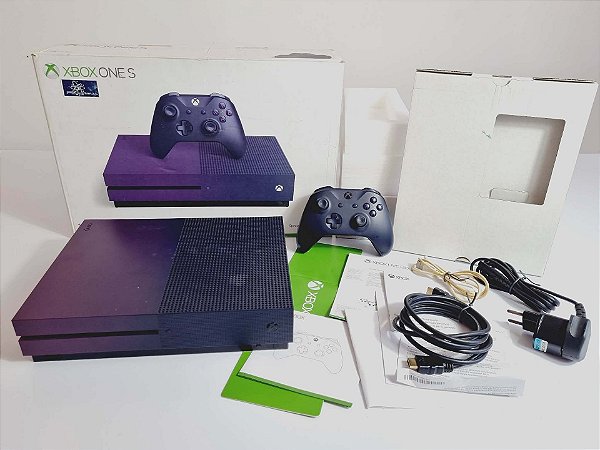 473- Console Xbox One S edição especial gradient violet