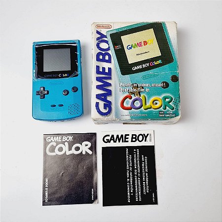 500- Console Gameboy color teal com mod de áudio