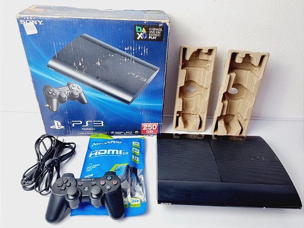 522- Console PS3 Playstation 3 Super Slim Cech4214-b