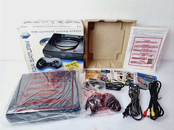 529- Console Sega Saturn americano excelente (leia)