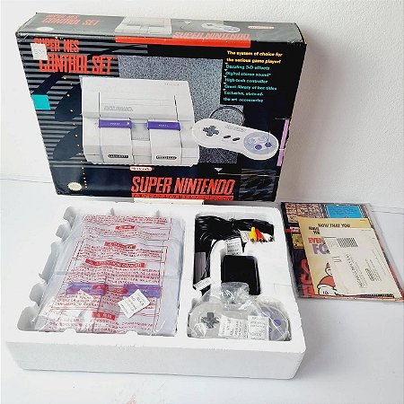 533- Console Super Nintendo SNES Control Set excelente