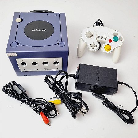 535- Console GameCube índigo Dol-001 japonês
