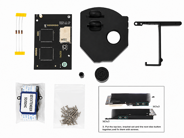 GDEMU para Dreamcast para VA1 Kit completo