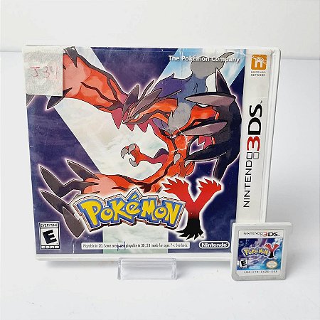 J34- Pokemon Y 3ds - Mídia Física Original