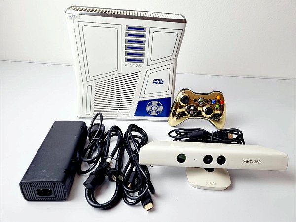 J171- Console xbox360 edição R2-D2 Star Wars