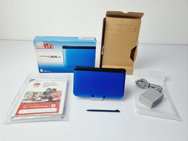 575- Console 3DS xl azul com 128gb Sandisk