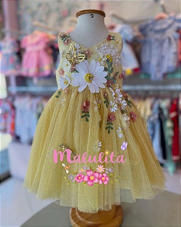 Vestido Fada Margarida- 2 anos