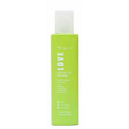 Água Micelar - Pepino - Max Love 290Ml