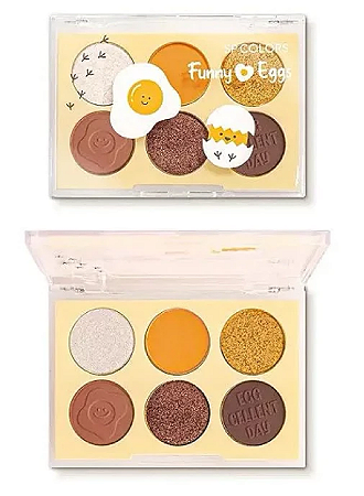 Paleta de Sombra Funny Eggs Spcolors - 6 cores