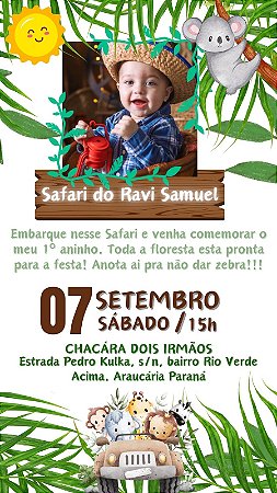 Convite Digital Safari