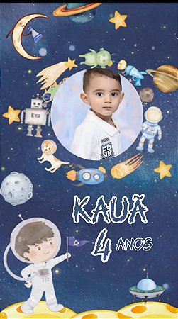 Convite Animado Astronauta