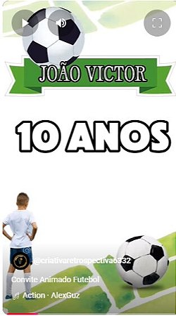 Convite Animado Futebol