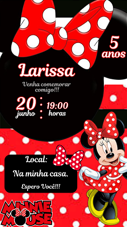 Convite Minnie