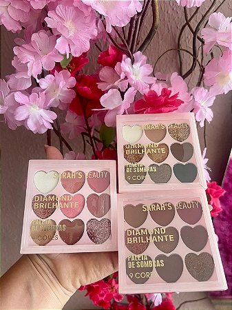 Paleta de Sombras 9 Cores Diamont Sarah´s Beauty