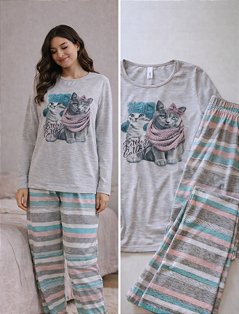 Pijama Manga Longa