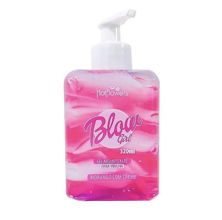Gel Beijável Blow Girl Hidratante Para Virilha Morango Com Creme
