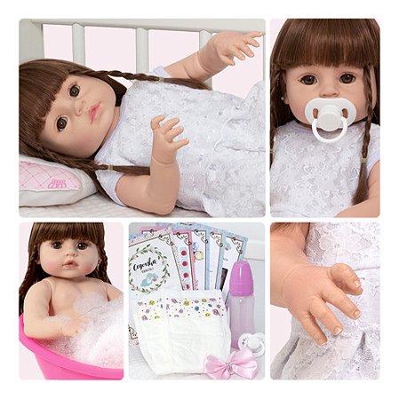 Bebe Reborn Realista 100% Silicone Menina Envio Imediato