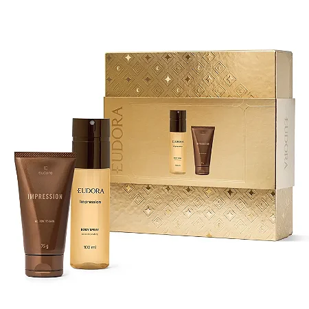 Kit Presente Impression (Gel Creme Pós Barba 75g + Desodorante Body Spray 100ml)