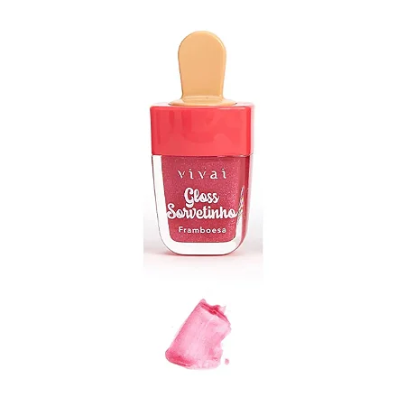 Gloss Labial Sorvetinho Vivai 6,5ml - Framboesa