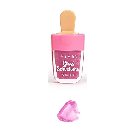 Gloss Labial Sorvetinho Vivai 6,5ml - Chiclete