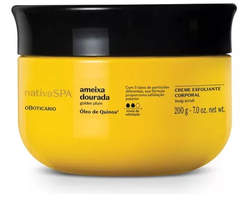 Creme Esfoliante Corporal Nativa Spa Ameixa Dourada 200g
