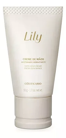 Creme de Mãos Acetinado Hidratante Lily 50g
