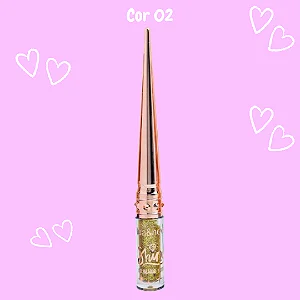 Delineador Shine Glitter Dourado Lua & Neve