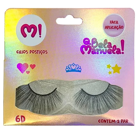 Cílios Postiços 6D Qbela Manuela!