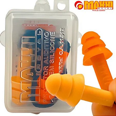 Protetor Auditivo Maxxi Silicone 18dB - CA 11.512 - Maxxi Royal