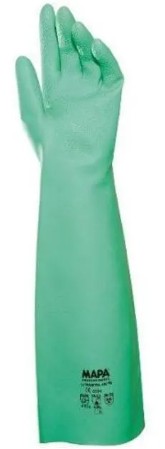 Luva Proteção Química Nitrilica Verde Anti Derrapante Longo 480 A18 - CA 31369