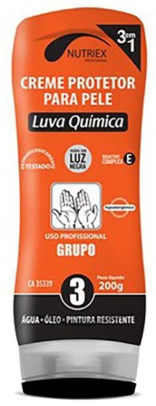 Creme Protetor De Pele Luva Química Grupo 3 Em Bisnaga 200G - Nutriex