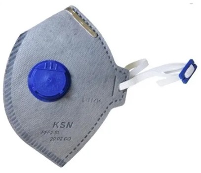 Respirador Descartável PFF2 Com Válvula e Carvão Ativado KSN - CA 10579